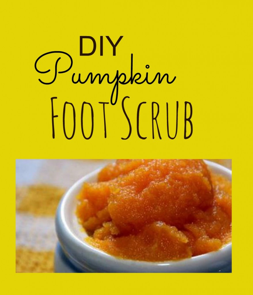 DIY Pumpkin Foot Scrub