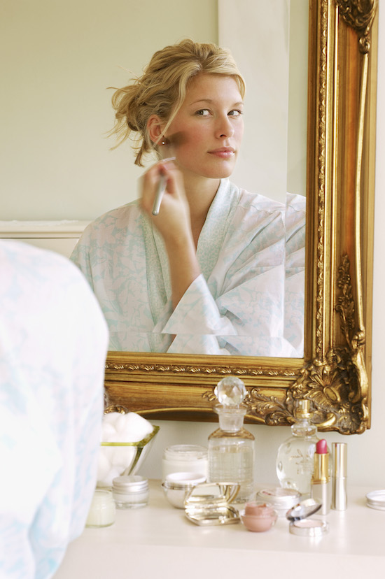 Woman Applying Make-up